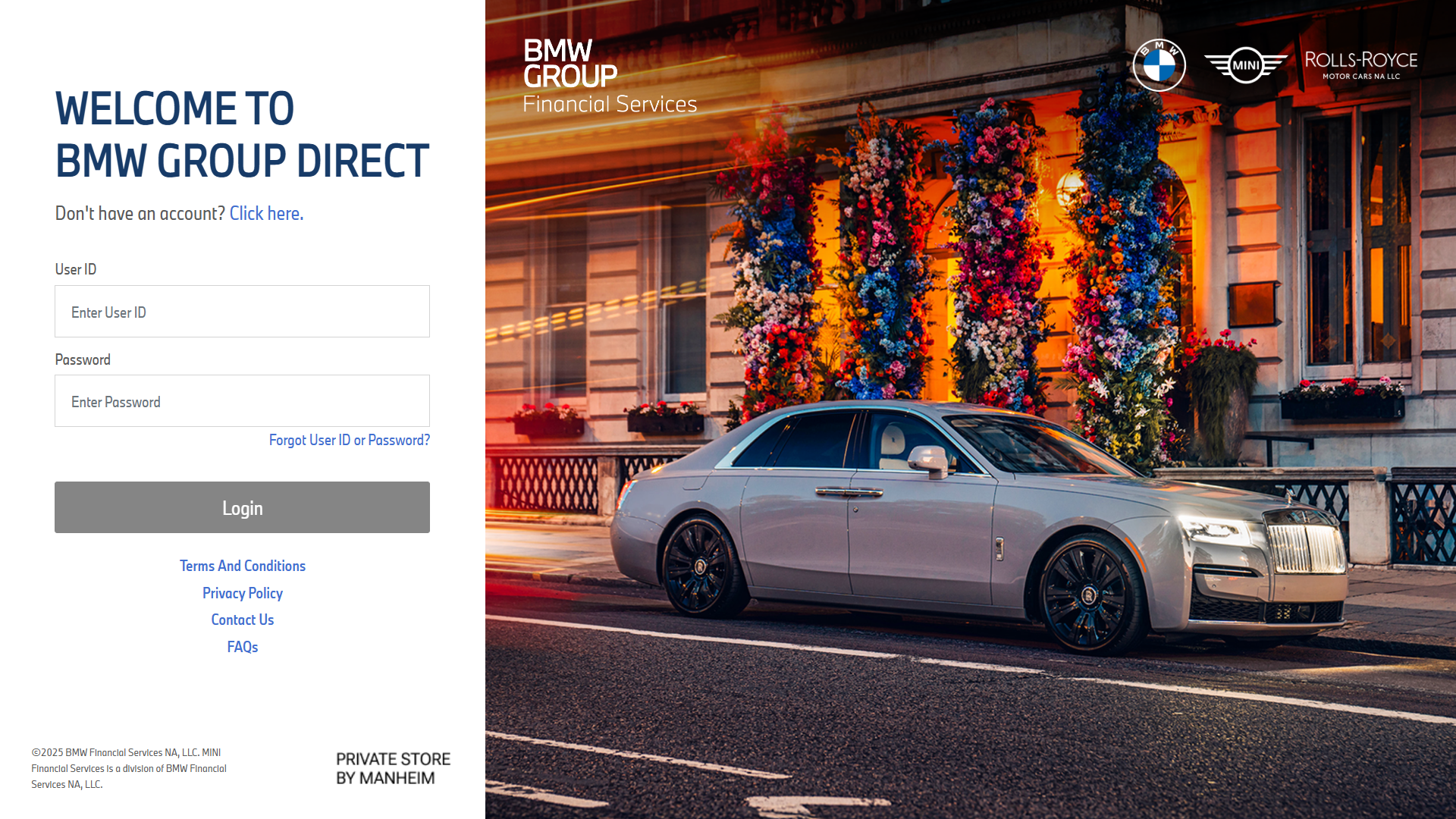 BMW Dealer Portal screenshot