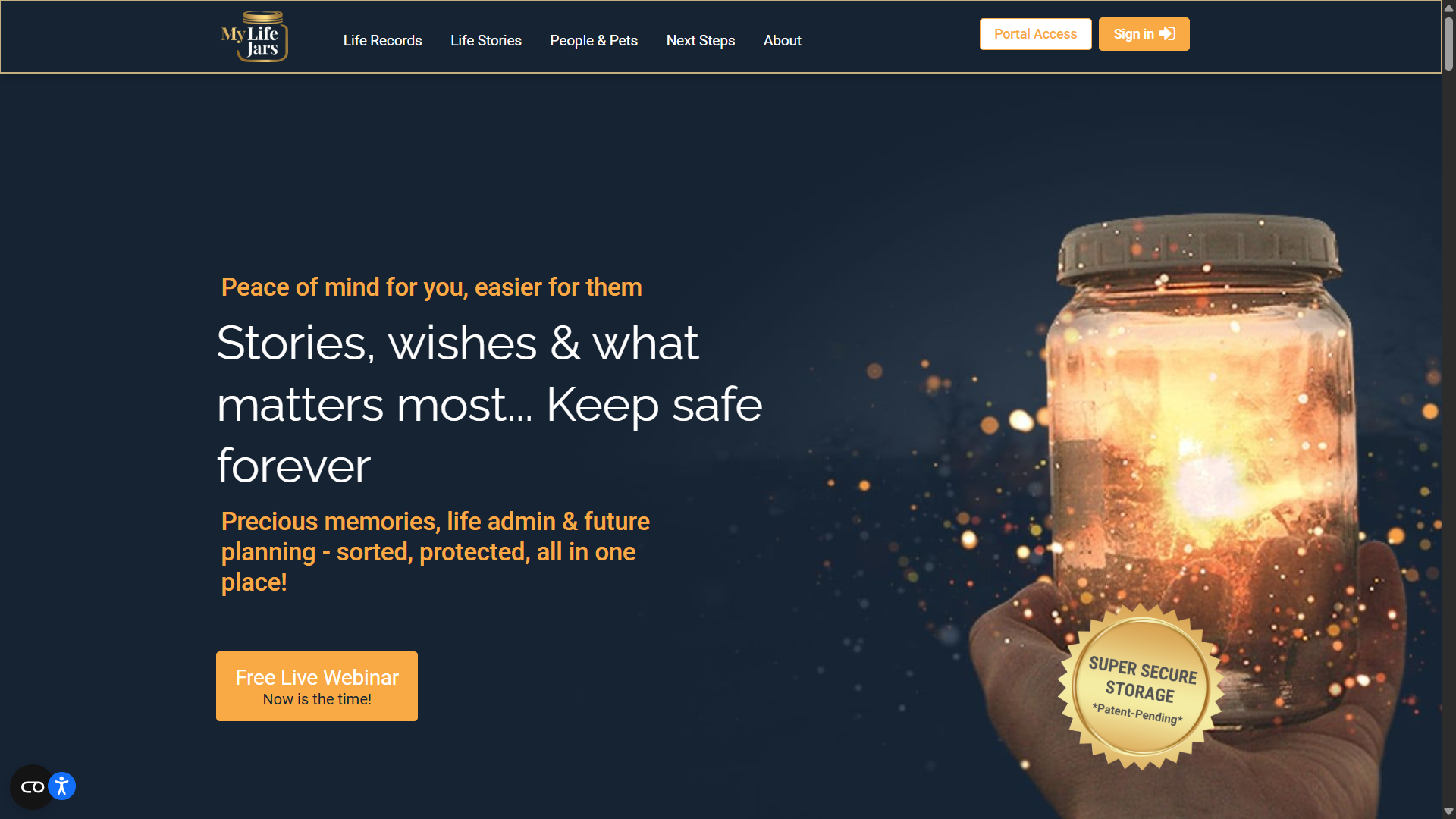 MyLifeJars screenshot